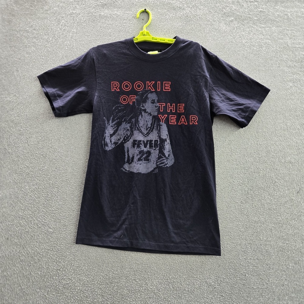 Indiana Fever Men Shirt S Black Caitlin Clark Rookie of the Year Graphic Print